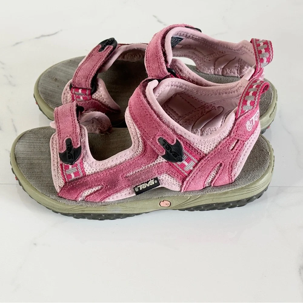 Teva Spoiler 2K Sport Sandals Pink Little Girl 2 Style 6202 Honeysuckle
